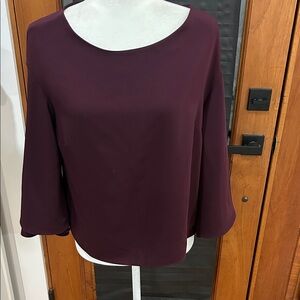 Ralph Lauren Deep Burgundy Blouse